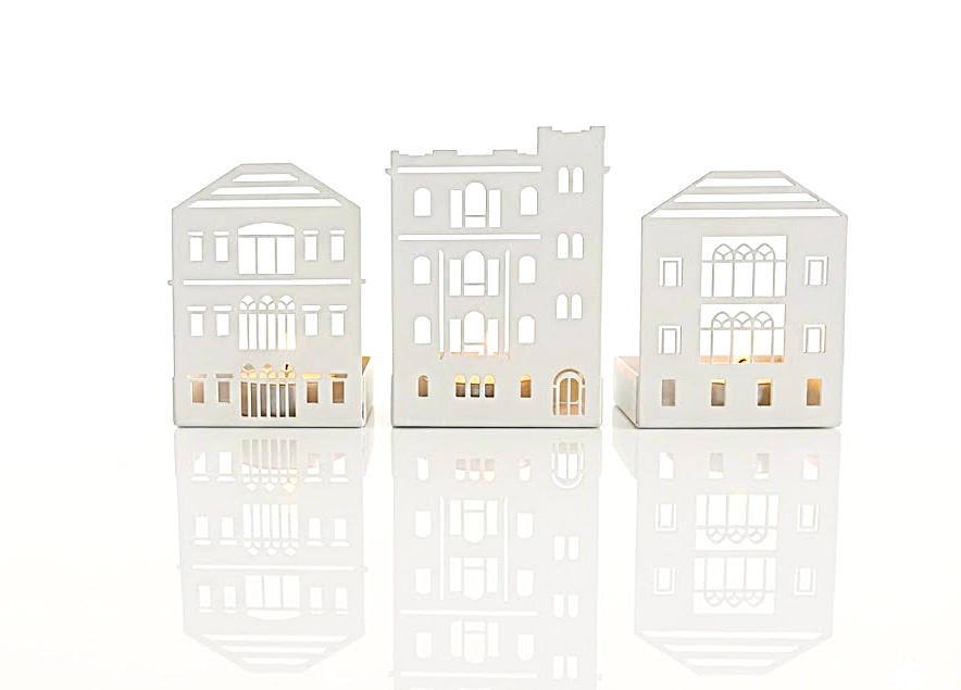 Beirut Facades Back-lit Candle Houses